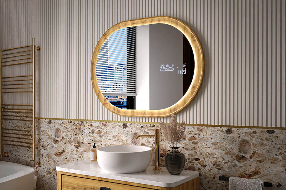 Customised framed mirror