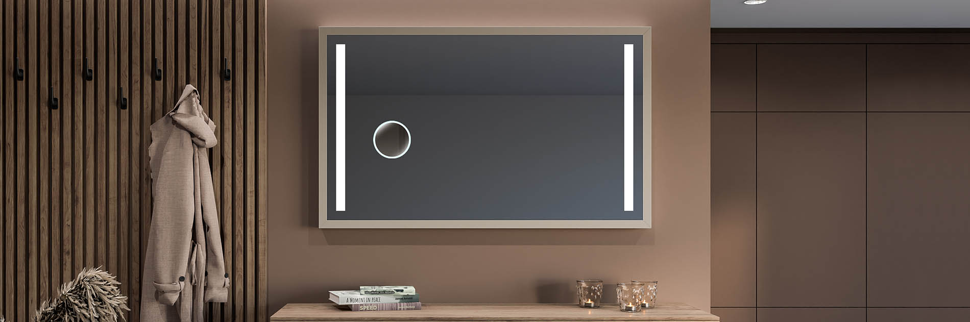 The magnification of the mirror