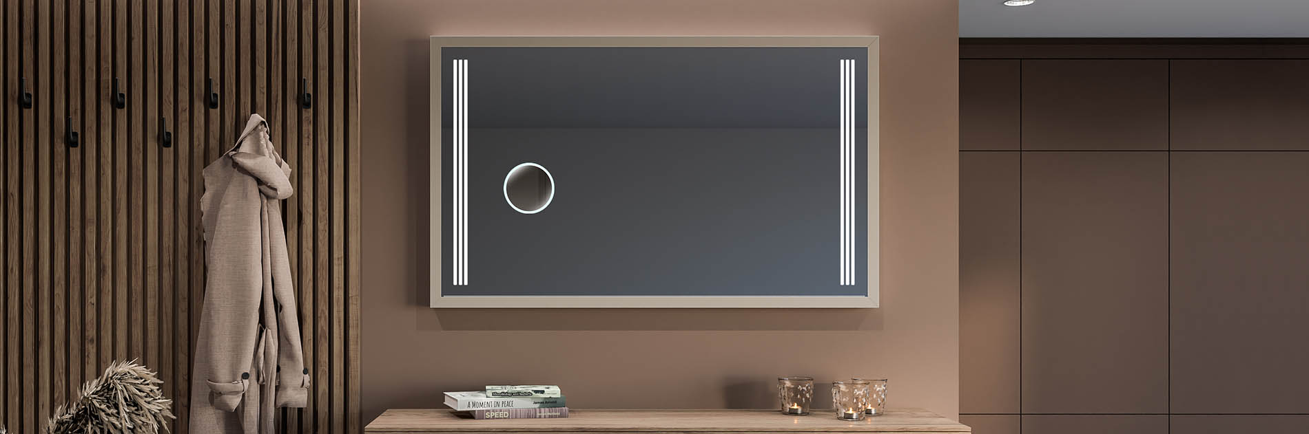 The magnification of the mirror