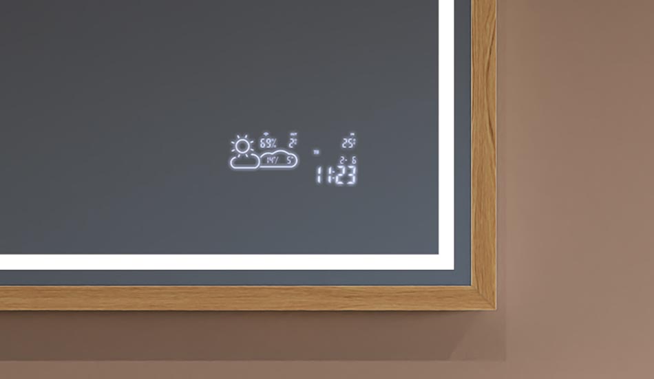 Urban interior mirror with loft aesthetics and backlight – decorative mirror | ARTFORMA