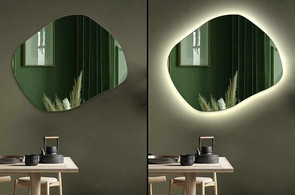 Control the backlighting with the option to adjust the light colour from 2700K to 6500K. Changing the lighting colour will allow you to adapt the look of your mirror to any situation, mood and time of day.