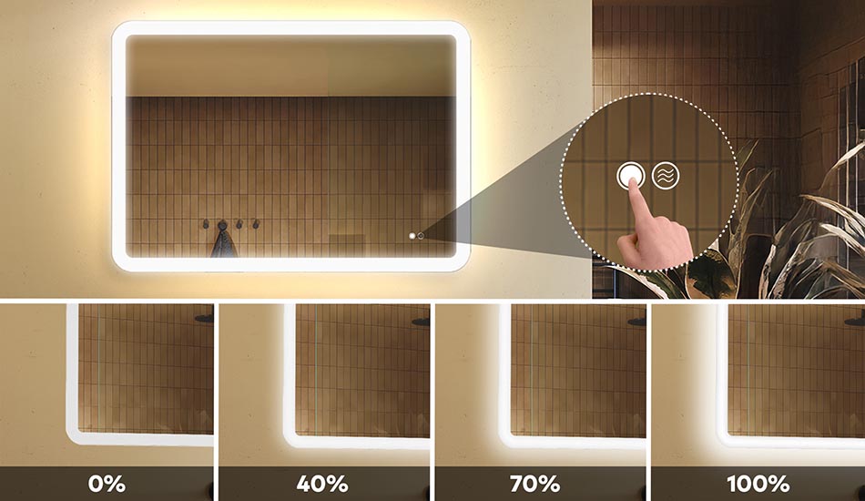 Adjust the Light Intensity of Your Bathroom Mirror!