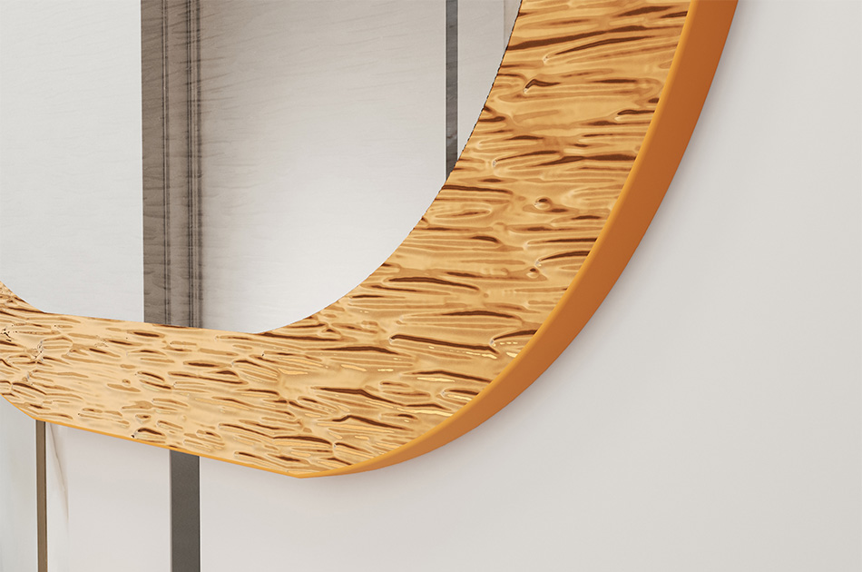 A unique mirror in a metal frame, made to measure. Tailor it to your needs
