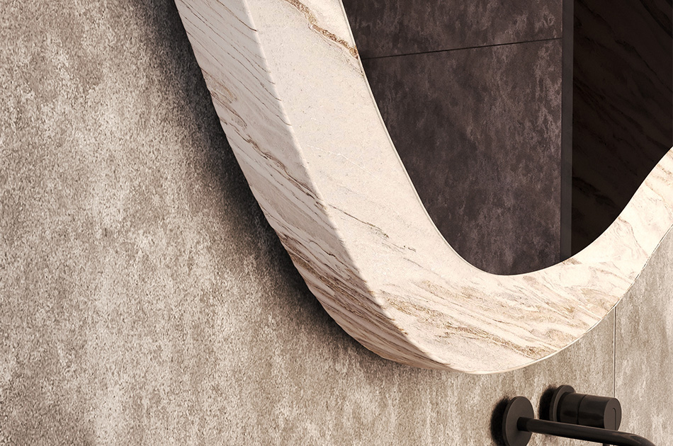 A unique mirror in a custom-made frame. Tailor it to your needs
