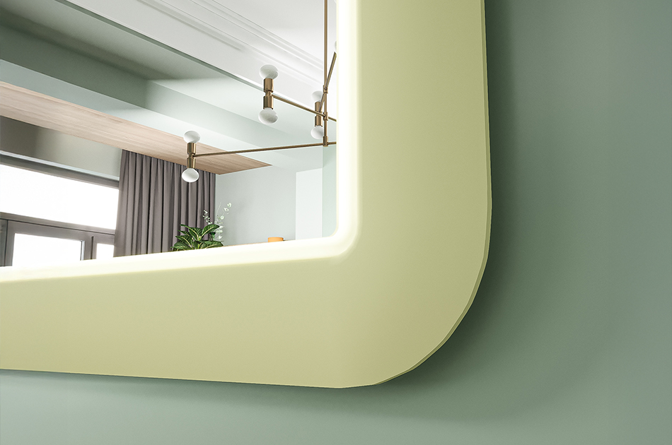 Mirror in an MDF frame