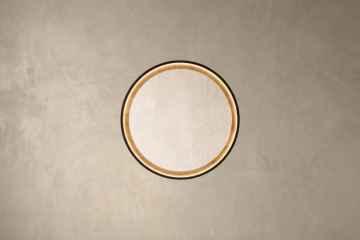 Mirrors in a wooden frame