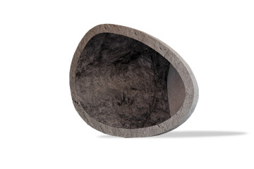 Mirrors with a stone veneer