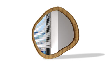 Mirrors in a wooden frame