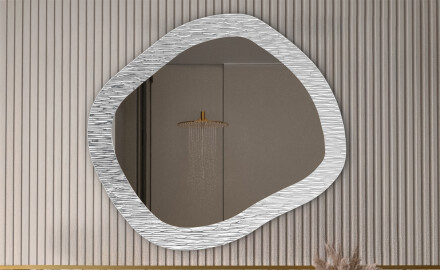 Mirrors in a metal frame