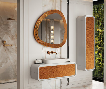 Mirrors in a metal frame