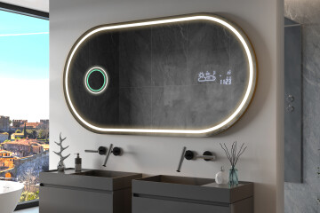 Framed LED mirrors