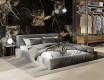 Glazed Porcelain Floor Tiles 60x120, black with gold veining, gloss finish, rectified, A4H109 Pierre Black