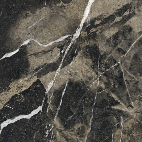 Glazed Porcelain Floor Tiles 60x120, black with gold veining, gloss finish, rectified, A4H109 Pierre Black #17