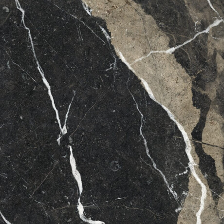 Glazed Porcelain Floor Tiles 60x120 with a gold vein, matt, rectified, A4H110 Pierre Black #10