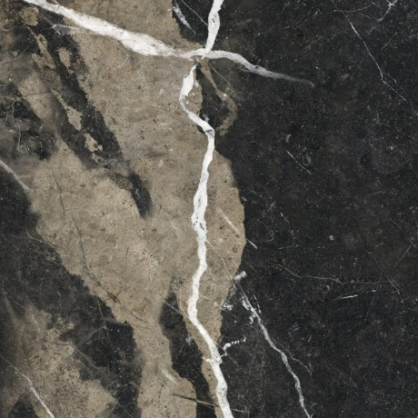 Glazed Porcelain Floor Tiles 60x120 with a gold vein, matt, rectified, A4H110 Pierre Black #28