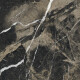 Glazed Porcelain Floor Tiles 60x120 with a gold vein, matt, rectified, A4H110 Pierre Black #36
