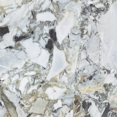 Bookmatch porcelain stoneware, 120x280, white marble with gold veins, gloss finish, A4H1118 Bellezza Bianca #1