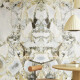 Bookmatch porcelain stoneware, 120x280, white marble with gold veins, gloss finish, A4H1118 Bellezza Bianca #5