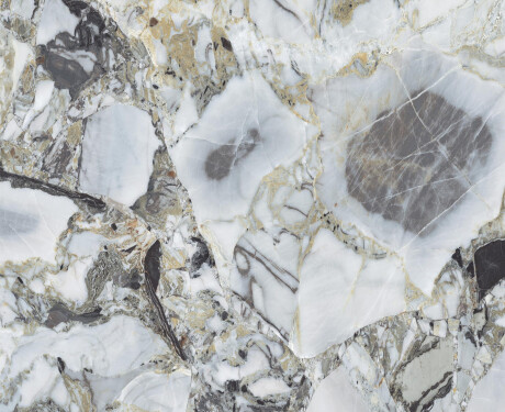 120x120 floor tiles, white marble with gold veins, matt finish, A4H1119 Bellezza Bianca