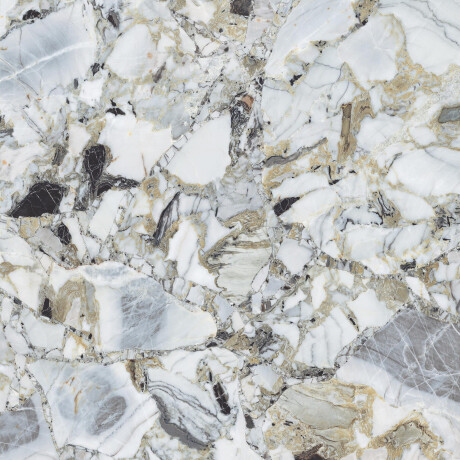 120x120 floor tiles, white marble with gold veins, matt finish, A4H1119 Bellezza Bianca #6