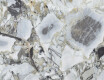 120x120 floor tiles, white marble with gold veins, gloss finish A4H1120 Bellezza Bianca