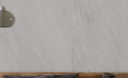 Glazed porcelain floor tiles, 120x280 cm, light grey stone, matt finish, A4H1125 Agathos White