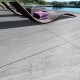 Glazed porcelain stoneware floor tiles, 60x120 cm, stone grey, matt finish, A4H1131 Agathos Grey #10