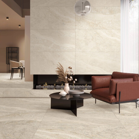 60.5 x 121 floor tiles, beige stone-effect, matt finish, A4H1144 Luxor Natural #6