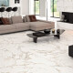 Glazed porcelain stoneware floor tiles, 60x120cm, white with gold veining, matt, rectified, A4H116 Varenna #2
