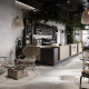 60x120 floor tiles in light grey with a warm beige hue and a veined finish, matt, A4H140 Ermetica Bianco #3
