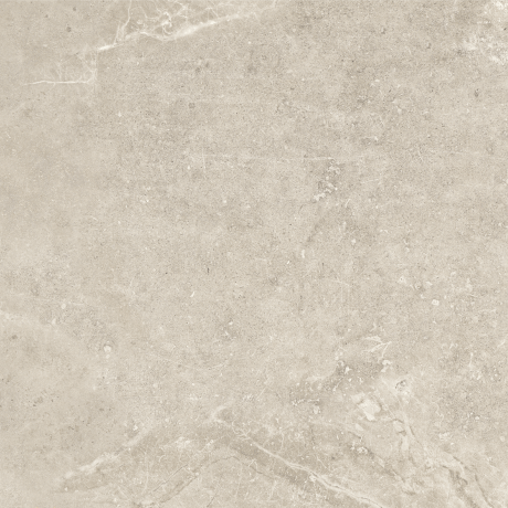 60x120 floor tiles in light grey with a warm beige hue and a veined finish, matt, A4H140 Ermetica Bianco #6
