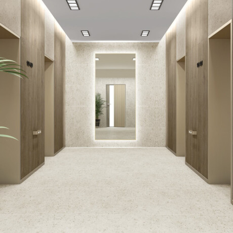 Lastryko 90x90 A4H147 Sand-coloured porcelain stoneware tiles for walls and floors #2