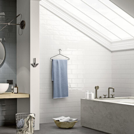 10x30 white gloss flat wall tile A4H17 Blanco Brillo #2