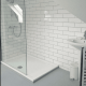 10x30 white gloss flat wall tile A4H17 Blanco Brillo #3