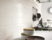 10x30 ceramic wall tile, matt white, flat, A4H18 Blanco Mate