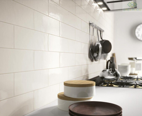 10x30 ceramic wall tile, matt white, flat, A4H18 Blanco Mate