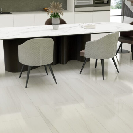 Large-format porcelain stoneware tile, 120x270 cm, with grey veining, glossy finish, rectified, A4H185 Dolomite #5