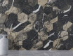 Large-format 120x280 cm black glossy porcelain stoneware tile with gold veining, rectified, A4H195 Pierre Black