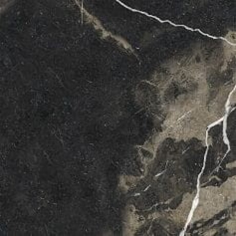Pierre Black glazed porcelain stoneware floor tiles, 120x120 cm, glossy black with gold veining, rectified, A4H197 #7