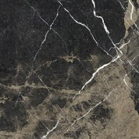 Pierre Black glazed porcelain stoneware floor tiles, 120x120 cm, glossy black with gold veining, rectified, A4H197 #10