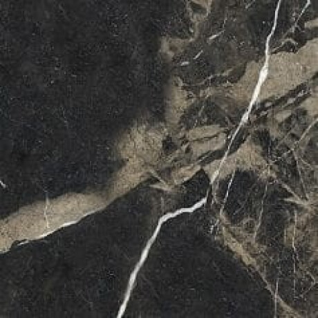 Pierre Black glazed porcelain stoneware floor tiles, 120x120 cm, glossy black with gold veining, rectified, A4H197 #13