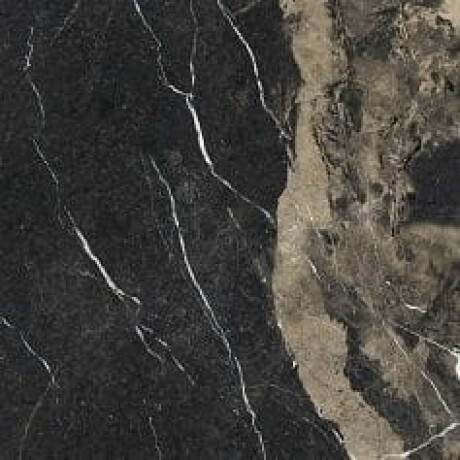 Pierre Black glazed porcelain stoneware floor tiles, 120x120 cm, glossy black with gold veining, rectified, A4H197 #16