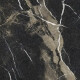 Pierre Black glazed porcelain stoneware floor tiles, 120x120 cm, glossy black with gold veining, rectified, A4H197 #20