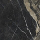 Pierre Black glazed porcelain stoneware floor tiles, 120x120 cm, glossy black with gold veining, rectified, A4H197 #22