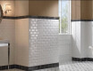 10x20 white gloss bevelled wall tile, bevelled edge A4H22 Blanco Brillo