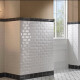 10x20 white gloss bevelled wall tile, bevelled edge A4H22 Blanco Brillo #1
