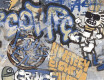 Glazed porcelain floor tiles, 120x280 cm, matt grey, rectified, A4H248 City Graffiti Grey