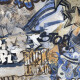 Glazed porcelain floor tiles, 120x280 cm, matt grey, rectified, A4H248 City Graffiti Grey #6