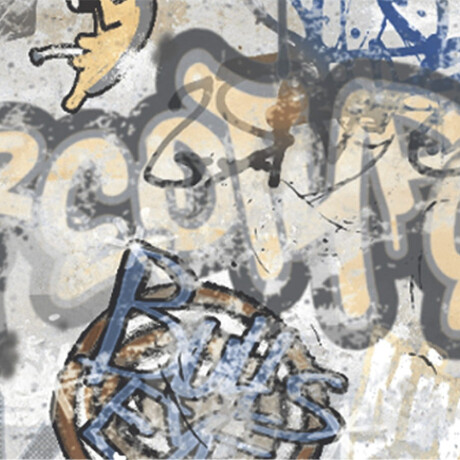 Glazed porcelain floor tiles, 120x280 cm, matt grey, rectified, A4H248 City Graffiti Grey #7
