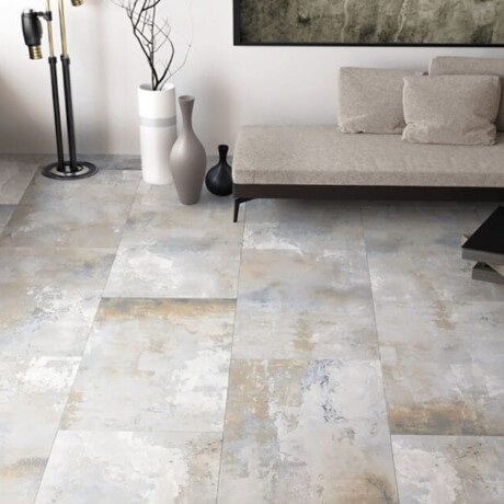 Glazed porcelain floor tiles, 120x120 cm, matt grey, rectified, A4H252 City Grey #11